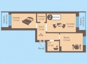 Satılır 2 otaqlı 70 m2 köhnə tikili 8 mkr