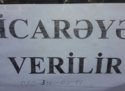 İcarəyə verilir 2 otaqlı 60 m2 obyekt Sumqayıt