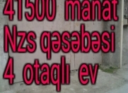 Satılır 4 otaqlı 100 m2 həyət evi NZS