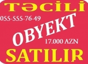 Satılır 1 otaqlı 30 m2 obyekt Şəki