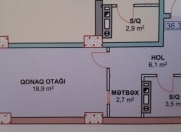 Satılır 1 otaqlı 36.3 m2 yeni tikili Xırdalan