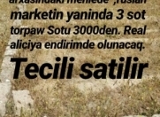 Satılır 3 sot torpaq Maştağa