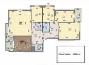 Satılır 5 otaqlı 263 m2 yeni tikili Hüseyn Cavid parkı