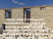 Satılır 4 otaqlı 6.5 m2 yeni tikili Şirvan