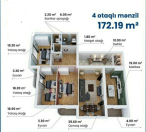 Satılır 4 otaqlı 172 m2 yeni tikili 28 may
