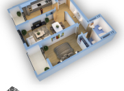 Satılır 2 otaqlı 110.1 m2 yeni tikili 28 may