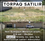 Satılır 4.5 sot torpaq Sumqayıt
