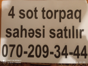 Satılır 4 sot torpaq Qobu
