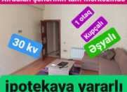 Satılır 1 otaqlı 30 m2 yeni tikili Xırdalan