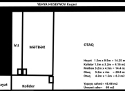 Satılır 2 otaqlı 60 m2 həyət evi Biləcəri