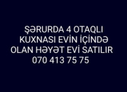 Satılır 4 otaqlı 10 m2 həyət evi Naxçıvan