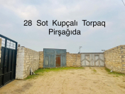 Satılır 28 sot torpaq Pirşağı