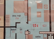 Satılır 2 otaqlı 62.5 m2 yeni tikili Masazır