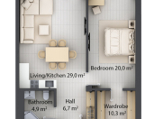 İcarəyə verilir 2 otaqlı 91 m2 yeni tikili Sea Breeze Resort