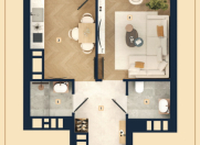 Satılır 1 otaqlı 47 m2 yeni tikili Masazır