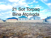Satılır 21 sot torpaq Binə