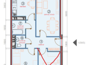 İcarəyə verilir 2 otaqlı 61 m2 yeni tikili Hövsan