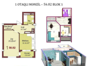 Satılır 1 otaqlı 55.6 m2 yeni tikili Sumqayıt