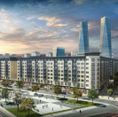 İcarəyə verilir 3 otaqlı 140 m2 yeni tikili Ağ şəhər