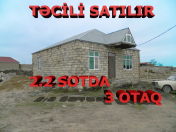 Satılır 3 otaqlı 90 m2 həyət evi Maştağa