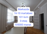 Satılır 3 otaqlı 101 m2 yeni tikili Xırdalan