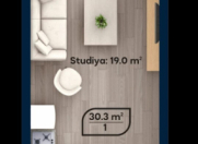 Satılır 3 otaqlı 36 m2 yeni tikili Nəsimi bazarı