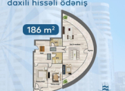 Satılır 3 otaqlı 17 m2 yeni tikili Ağ şəhər