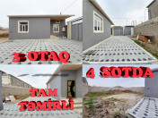 Satılır 3 otaqlı 80 m2 həyət evi Kürdəxanı