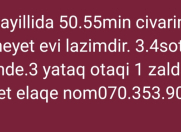 Satılır 4 otaqlı 80 m2 həyət evi İsmayıllı