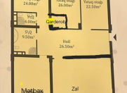 Satılır 4 otaqlı 204 m2 yeni tikili Ağ şəhər