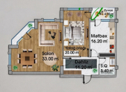Satılır 3 otaqlı 90 m2 yeni tikili Zığ