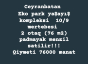 Satılır 2 otaqlı 76 m2 yeni tikili Xırdalan