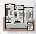 Satılır 2 otaqlı 70.3 m2 yeni tikili Asan Xidmət-4