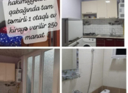 İcarəyə verilir 1 otaqlı 45 m2 yeni tikili Qazax