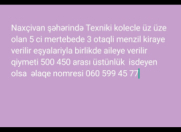 İcarəyə verilir 3 otaqlı 74 m2 köhnə tikili Naxçıvan