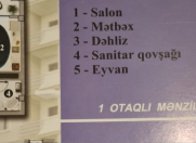 Satılır 2 otaqlı 55 m2 yeni tikili Beşmərtəbə