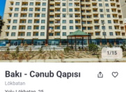 Satılır 2 otaqlı 54 m2 yeni tikili Lökbatan