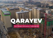 Satılır 2 otaqlı 46.6 m2 yeni tikili Qara Qarayev m.