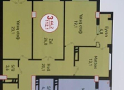 Satılır 3 otaqlı 115 m2 yeni tikili 9 mkr