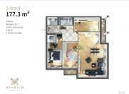 Satılır 3 otaqlı 177 m2 yeni tikili 28 May m.